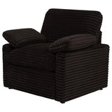  Coaster Furniture Collins 610353P Upholstered Power Recliner Chair - Chocolate Brown IMAGE 6