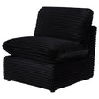  Coaster Furniture Collins 610360AC Modular Armless Chair - Black IMAGE 1