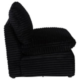  Coaster Furniture Collins 610360AC Modular Armless Chair - Black IMAGE 4