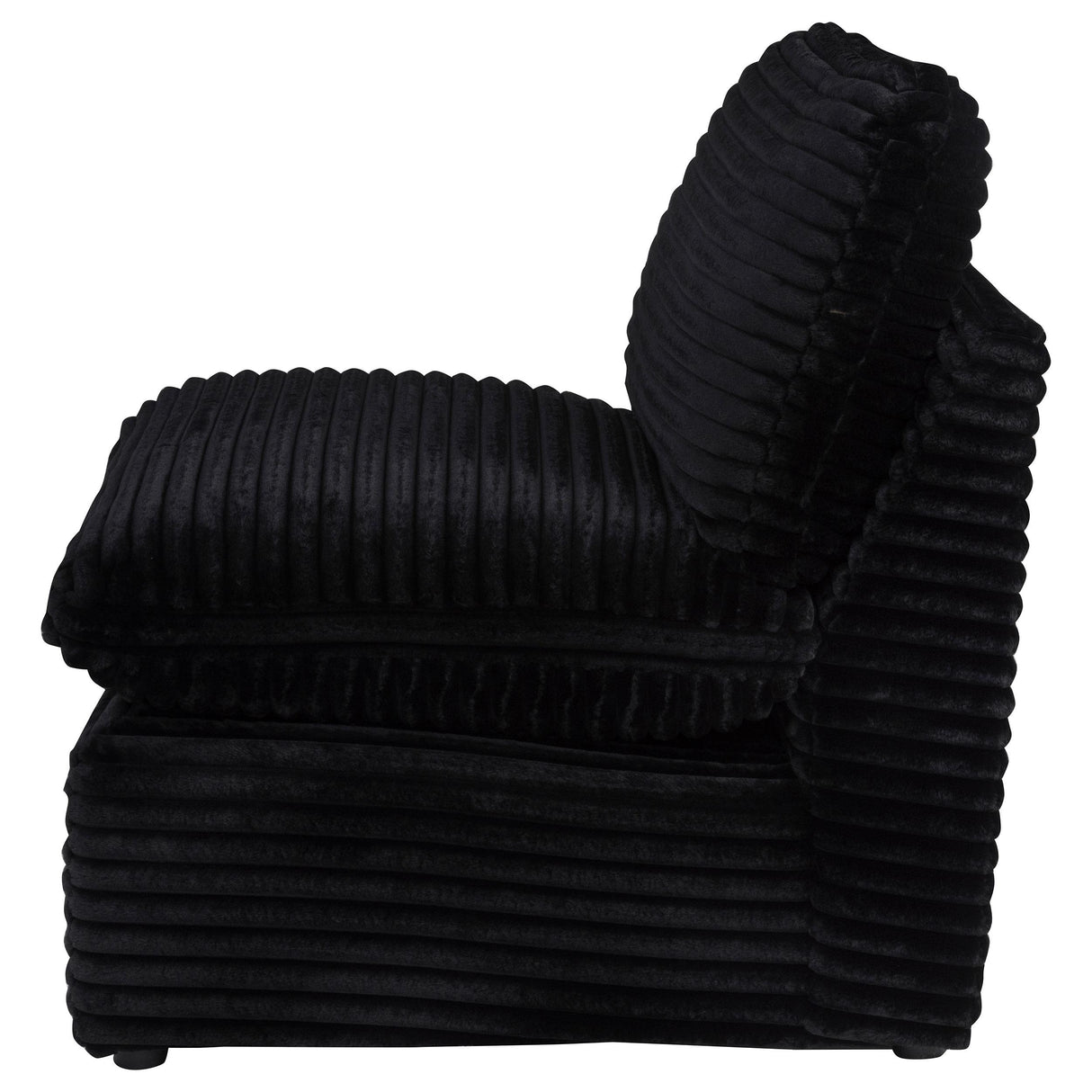  Coaster Furniture Collins 610360AC Modular Armless Chair - Black IMAGE 5