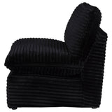  Coaster Furniture Collins 610360AC Modular Armless Chair - Black IMAGE 5