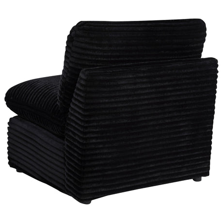  Coaster Furniture Collins 610360AC Modular Armless Chair - Black IMAGE 7