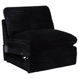  Coaster Furniture Collins 610360ARP Modular Power Armless Recliner - Black IMAGE 1