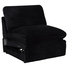  Coaster Furniture Collins 610360ARP Modular Power Armless Recliner - Black IMAGE 1