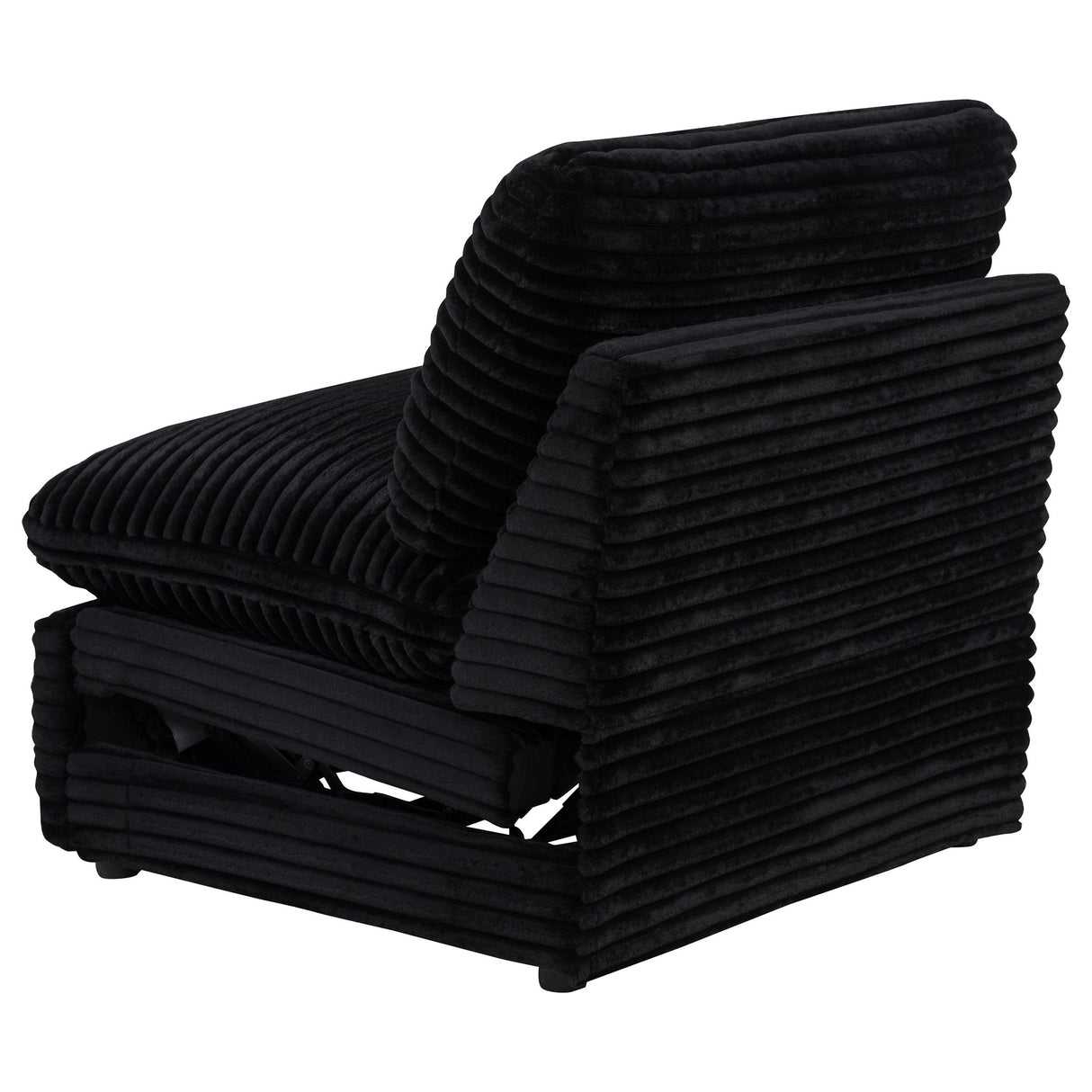  Coaster Furniture Collins 610360ARP Modular Power Armless Recliner - Black IMAGE 11