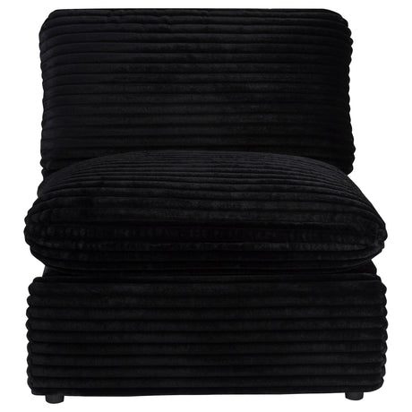  Coaster Furniture Collins 610360ARP Modular Power Armless Recliner - Black IMAGE 3