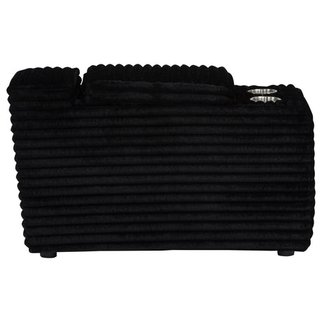  Coaster Furniture Collins 610360CON Upholstered Modular Storage Console - Black IMAGE 10
