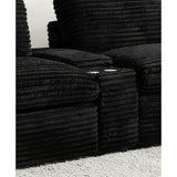  Coaster Furniture Collins 610360CON Upholstered Modular Storage Console - Black IMAGE 5