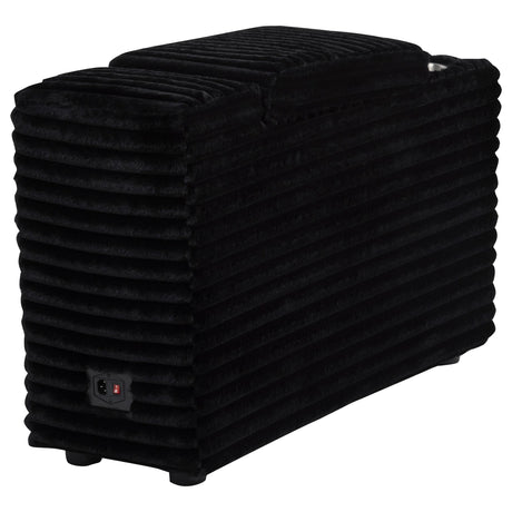  Coaster Furniture Collins 610360CON Upholstered Modular Storage Console - Black IMAGE 8