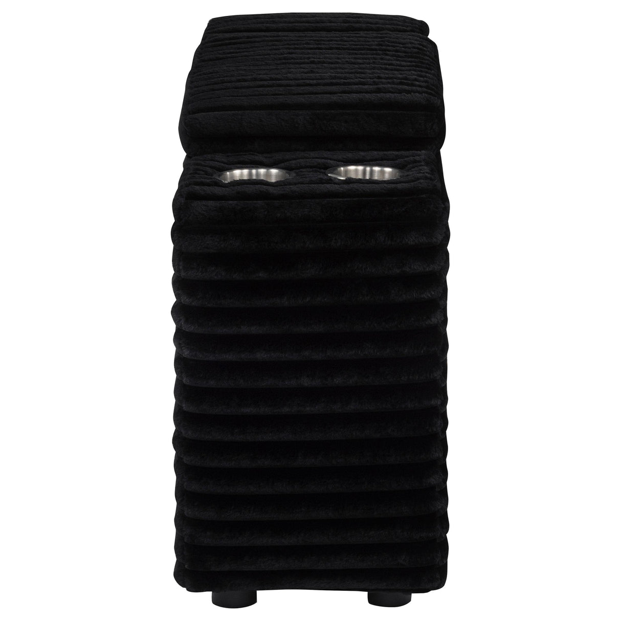  Coaster Furniture Collins 610360CON Upholstered Modular Storage Console - Black IMAGE 9
