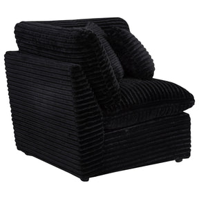  Coaster Furniture Collins 610360CRN Modular Corner Chair - Black IMAGE 1