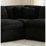  Coaster Furniture Collins 610360CRN Modular Corner Chair - Black IMAGE 4