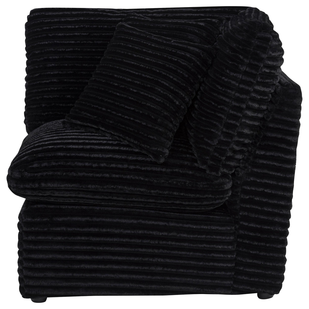  Coaster Furniture Collins 610360CRN Modular Corner Chair - Black IMAGE 5