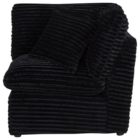  Coaster Furniture Collins 610360CRN Modular Corner Chair - Black IMAGE 5