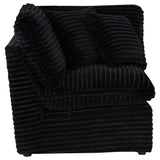  Coaster Furniture Collins 610360CRN Modular Corner Chair - Black IMAGE 6