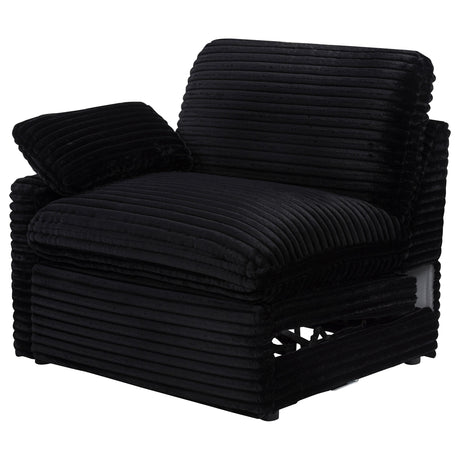  Coaster Furniture Collins 610360LRP Modular LAF Power Recliner - Black IMAGE 6