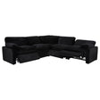  Coaster Furniture Collins 610360P 5-piece Modular Power Reclining Sectional - Black IMAGE 1