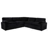  Coaster Furniture Collins 610360P 5-piece Modular Power Reclining Sectional - Black IMAGE 2