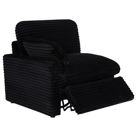  Coaster Furniture Collins 610360P 5-piece Modular Power Reclining Sectional - Black IMAGE 4