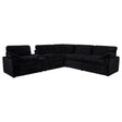  Coaster Furniture Collins 610360P-SET 6-piece Modular Power Reclining Sectional - Black IMAGE 1