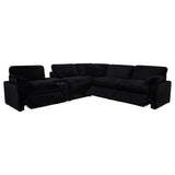  Coaster Furniture Collins 610360P-SET 6-piece Modular Power Reclining Sectional - Black IMAGE 12