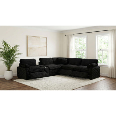  Coaster Furniture Collins 610360P-SET 6-piece Modular Power Reclining Sectional - Black IMAGE 9