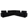  Coaster Furniture Collins 610360P-SETA 7-piece Modular Power Reclining Sectional - Black IMAGE 1
