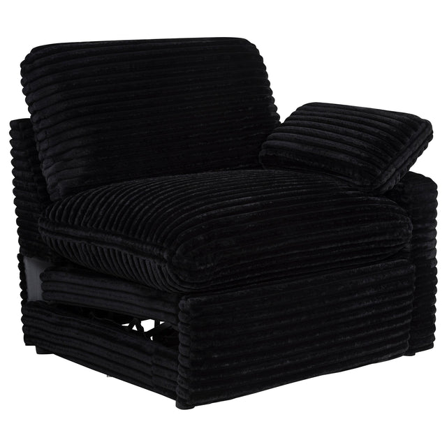 Coaster Furniture Collins 610360RRP Modular RAF Power Recliner - Black IMAGE 1