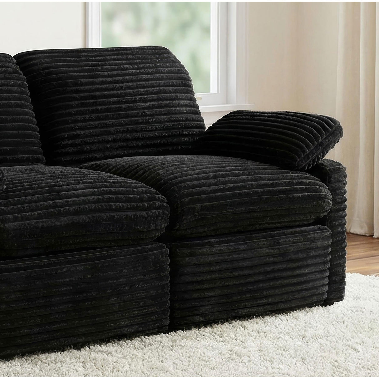  Coaster Furniture Collins 610360RRP Modular RAF Power Recliner - Black IMAGE 6