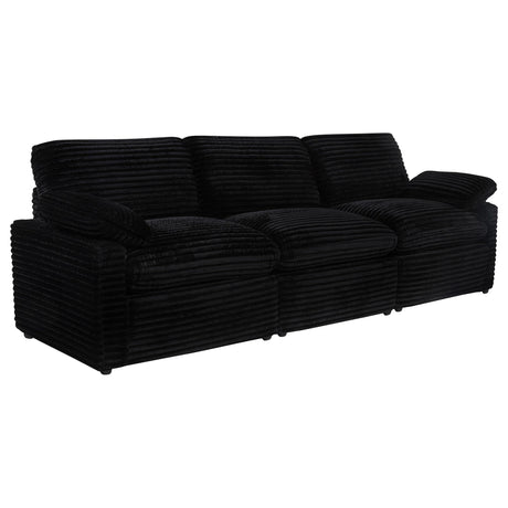  Coaster Furniture Collins 610361P Modular Power Sofa - Black IMAGE 2