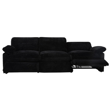  Coaster Furniture Collins 610361P Modular Power Sofa - Black IMAGE 3