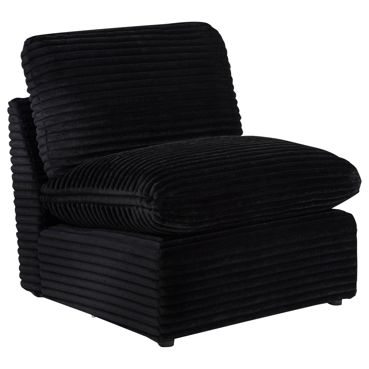  Coaster Furniture Collins 610361P Modular Power Sofa - Black IMAGE 6