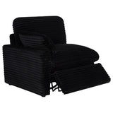  Coaster Furniture Collins 610361PT 5-Piece Power Reclining Home Theater Seating - Black IMAGE 4