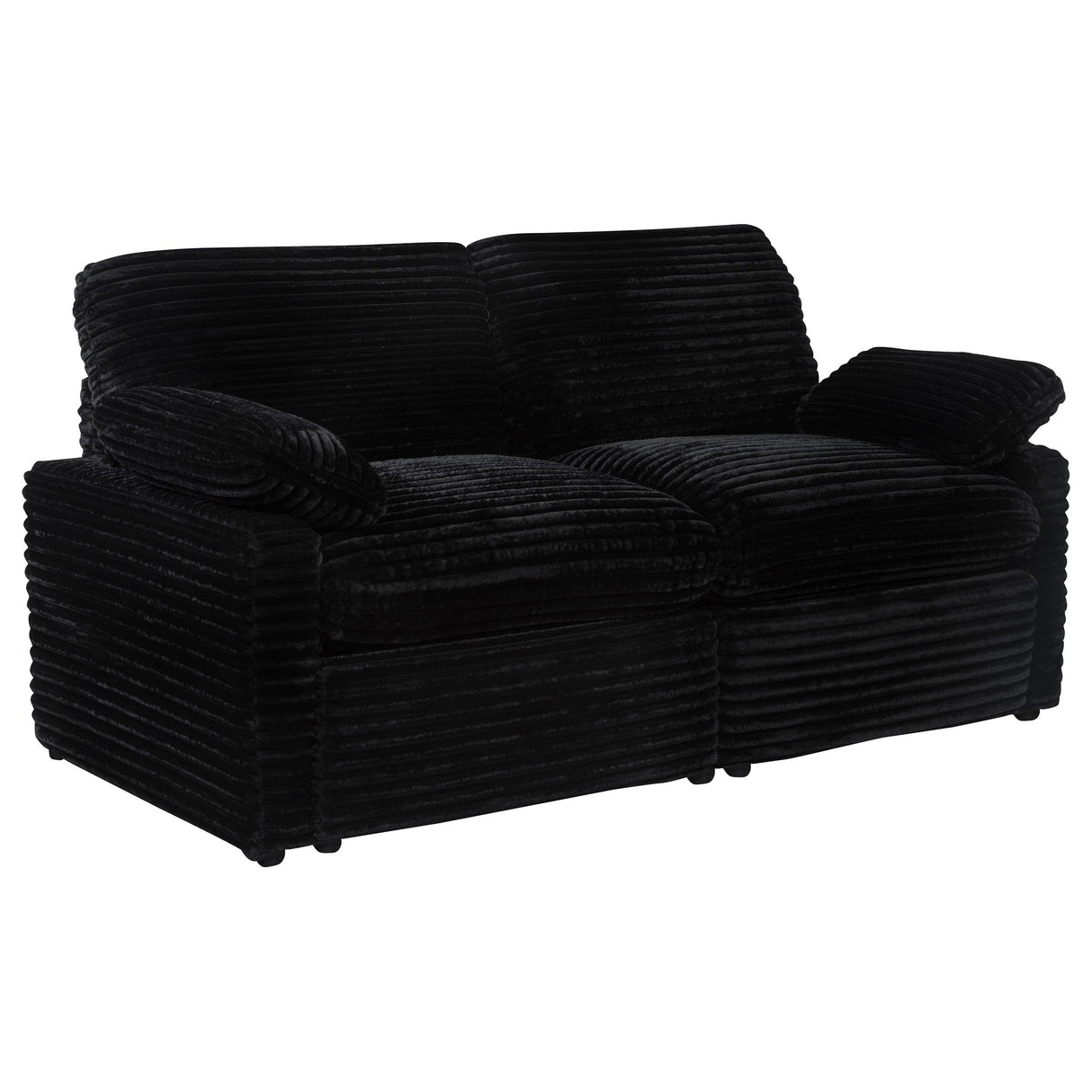  Coaster Furniture Collins 610362P Modular Power Loveseat - Black IMAGE 1