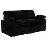  Coaster Furniture Collins 610362P Modular Power Loveseat - Black IMAGE 1