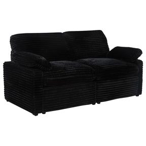  Coaster Furniture Collins 610362P Modular Power Loveseat - Black IMAGE 1
