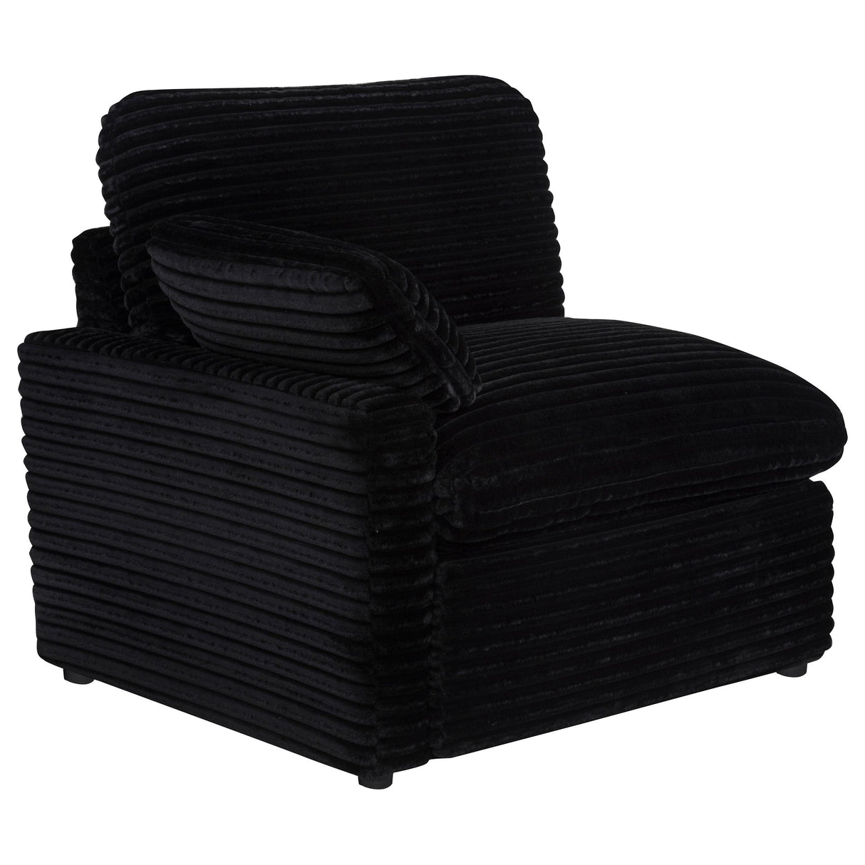  Coaster Furniture Collins 610362P Modular Power Loveseat - Black IMAGE 3