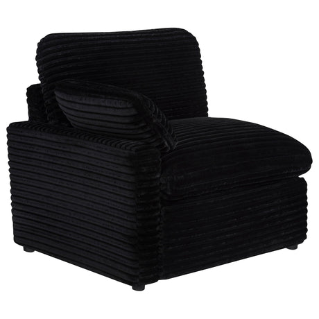  Coaster Furniture Collins 610362P Modular Power Loveseat - Black IMAGE 3