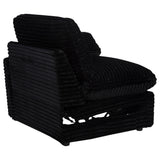  Coaster Furniture Collins 610362P Modular Power Loveseat - Black IMAGE 5