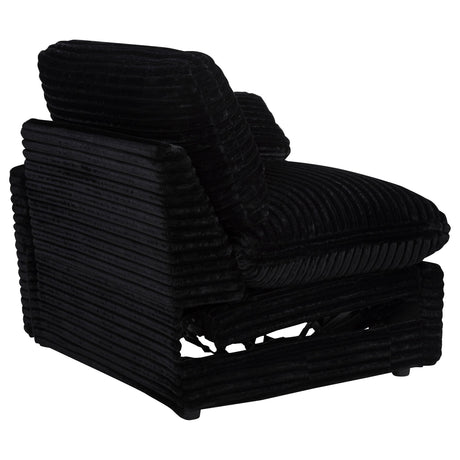  Coaster Furniture Collins 610362P Modular Power Loveseat - Black IMAGE 5