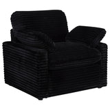  Coaster Furniture Collins 610363P Upholstered Power Recliner Chair - Black IMAGE 1