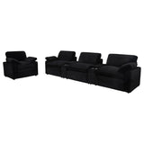  Coaster Furniture Collins 610363P Upholstered Power Recliner Chair - Black IMAGE 11