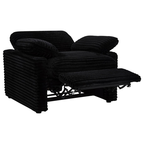  Coaster Furniture Collins 610363P Upholstered Power Recliner Chair - Black IMAGE 16