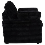  Coaster Furniture Collins 610363P Upholstered Power Recliner Chair - Black IMAGE 2