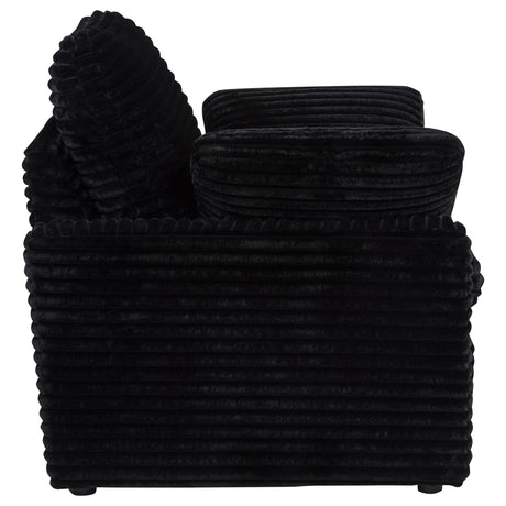  Coaster Furniture Collins 610363P Upholstered Power Recliner Chair - Black IMAGE 2