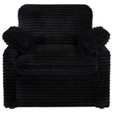  Coaster Furniture Collins 610363P Upholstered Power Recliner Chair - Black IMAGE 3