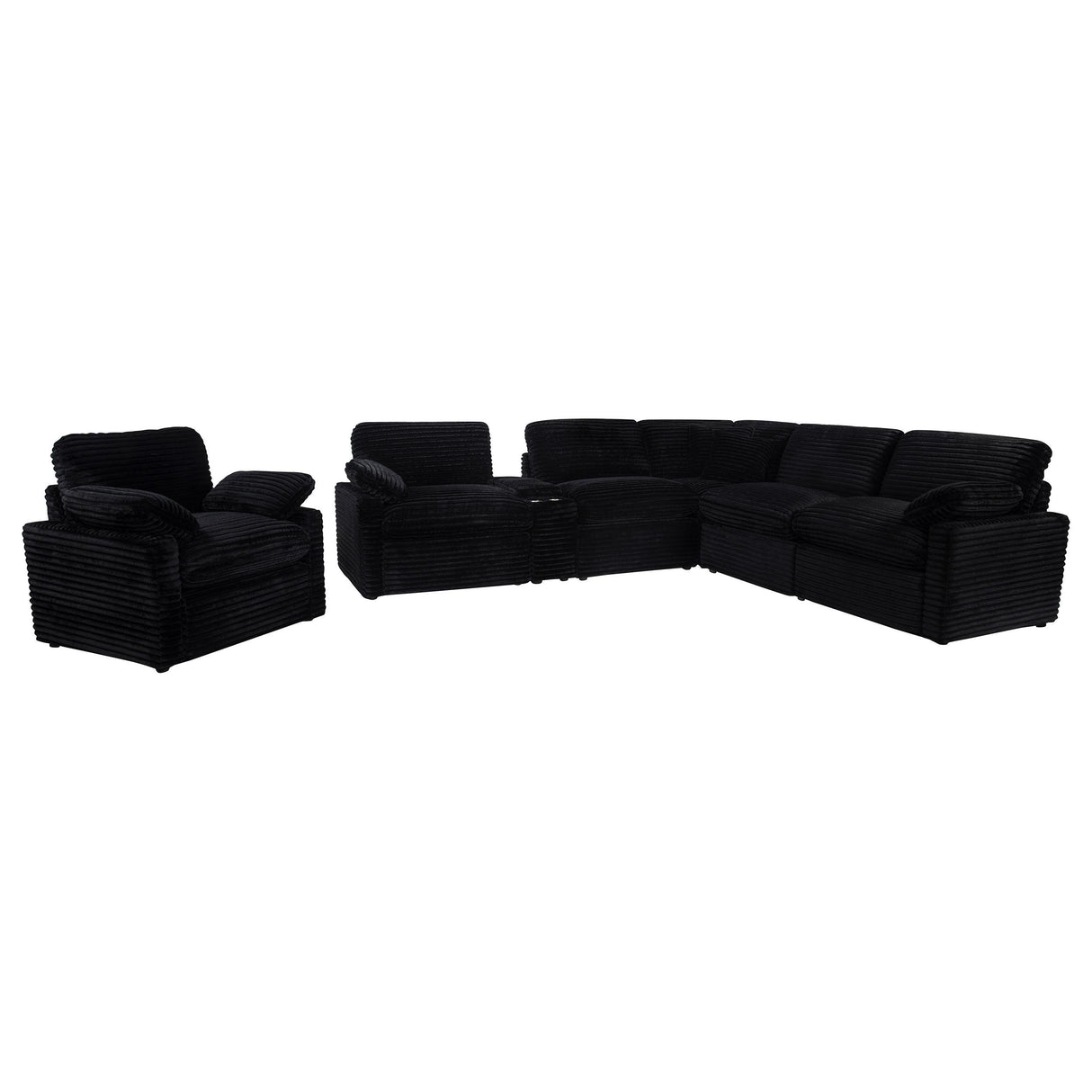  Coaster Furniture Collins 610363P Upholstered Power Recliner Chair - Black IMAGE 7