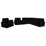  Coaster Furniture Collins 610363P Upholstered Power Recliner Chair - Black IMAGE 7