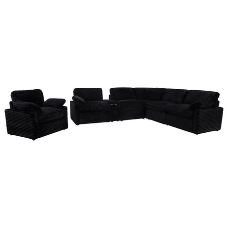  Coaster Furniture Collins 610363P Upholstered Power Recliner Chair - Black IMAGE 7