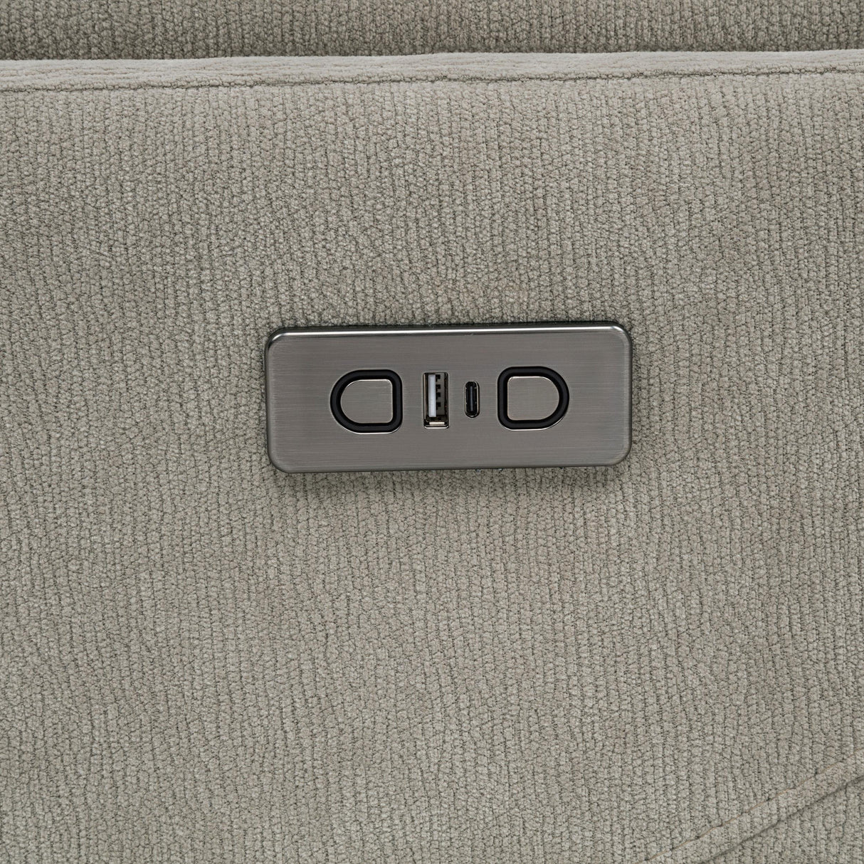  Coaster Furniture Adler 610423P Upholstered Power Swivel Glider Recliner - Greige IMAGE 4
